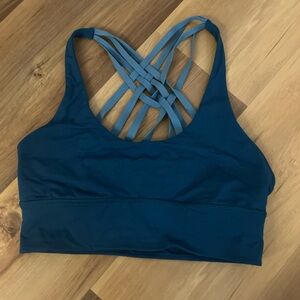 Lululemon Athletica Teal Strappy Sports Bra